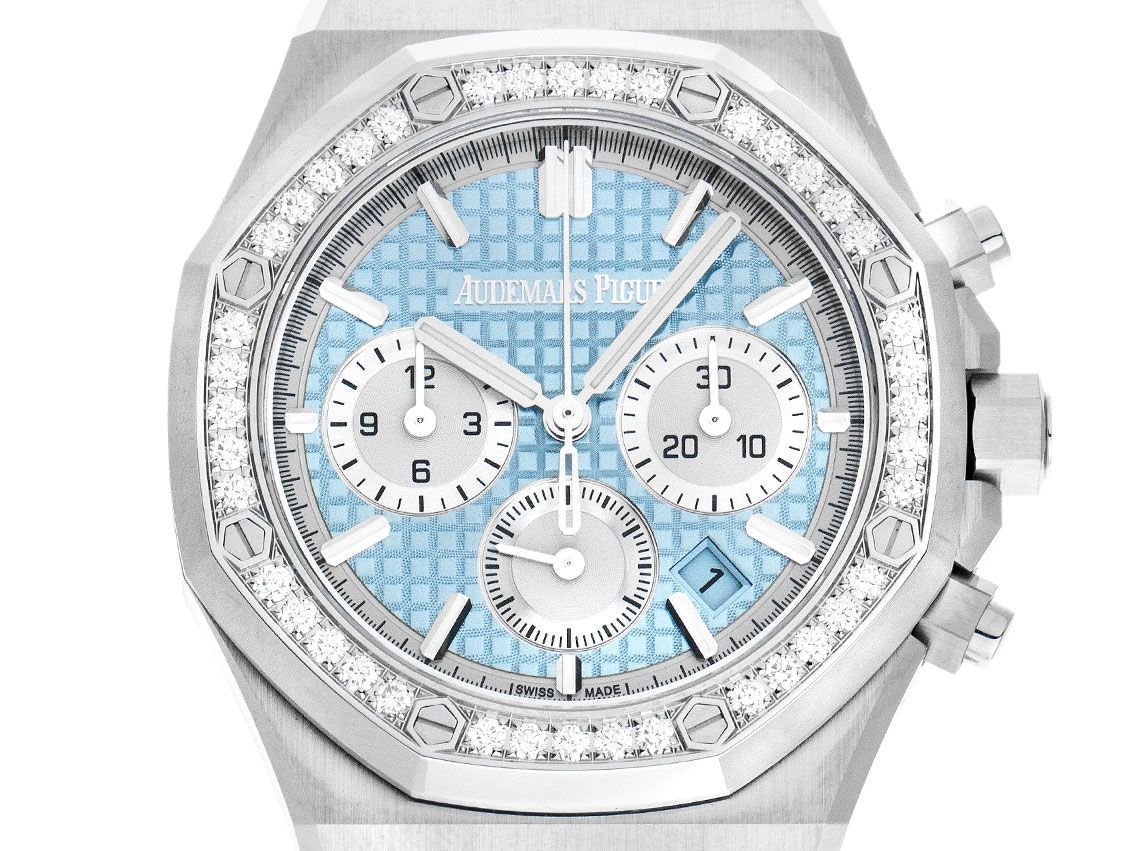 Audemars Piguet Royal Oak Stahl Diamanten Automatik Armband Stahl 38mm Ref.26715ST.ZZ.1356ST.01 Bj.2023 Box&Pap. Full Set Ungetragen