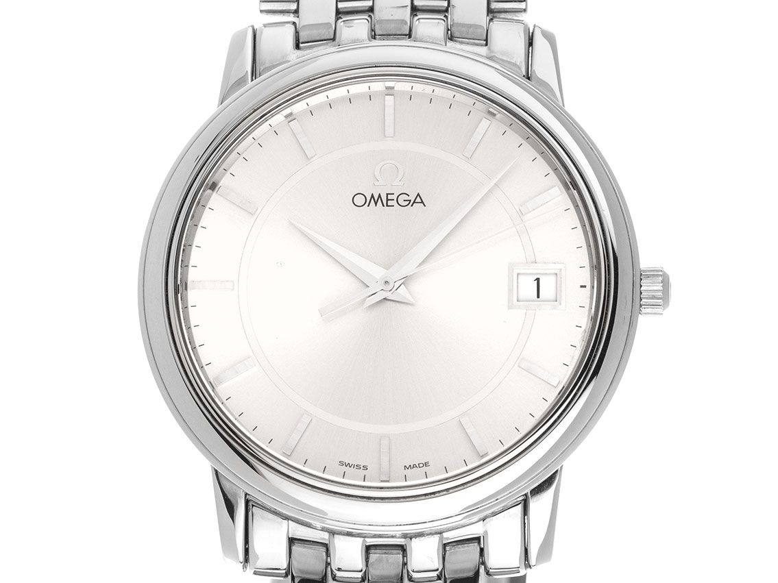 Omega De Ville Prestige Stahl Quarz Armband Stahl 34,5mm Ref.4510.31.00 Bj.2000 Box&Beschreibung wie Neu Vintage 