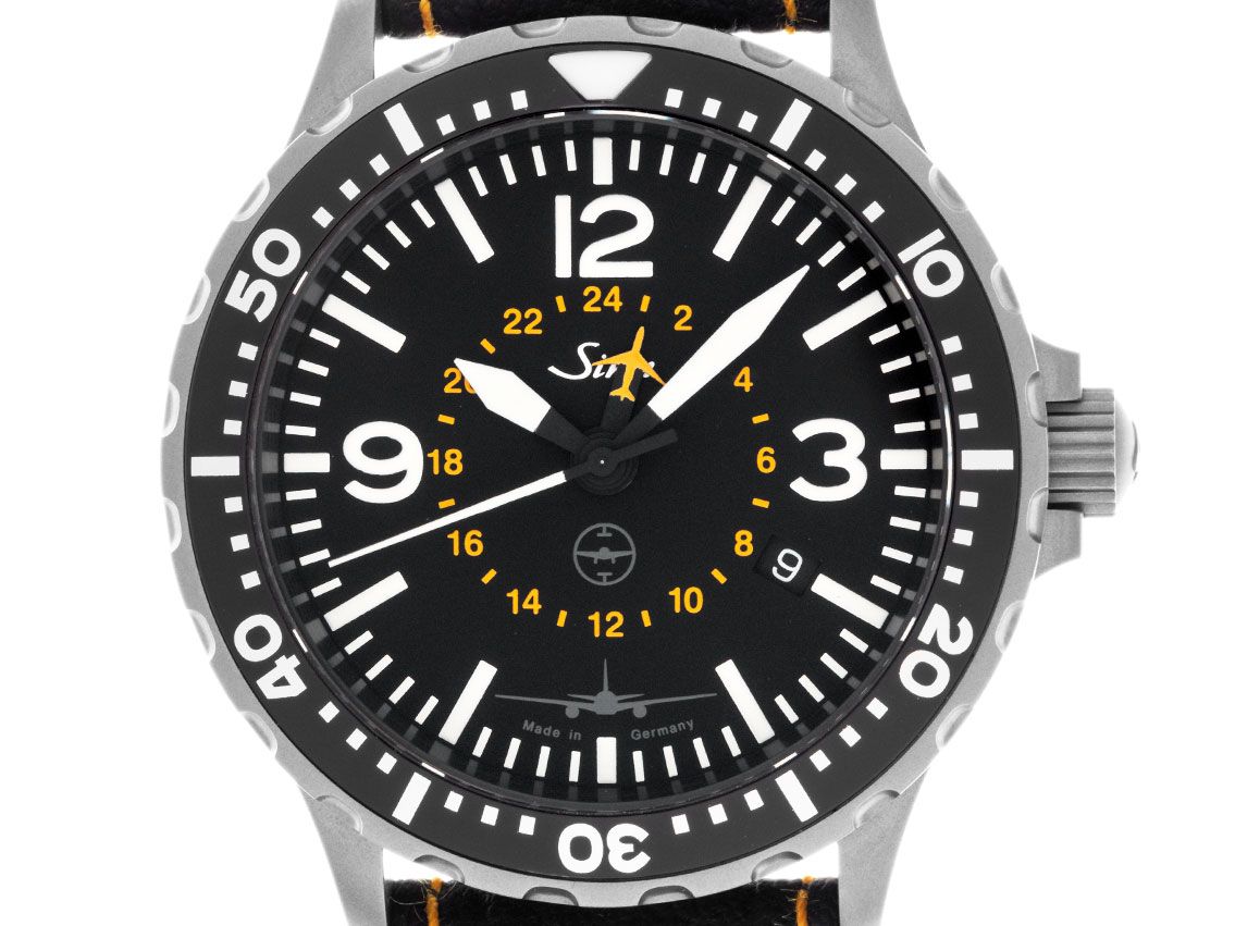 Sinn 857 UTC TESTAF LH Cargo Stahl Automatik Armband Leder 43mm Ref.857.041 Bj.2018 Box&Pap. Full Set Ungetragen Vintage Limitiert