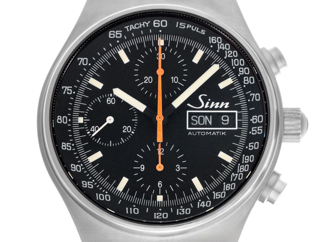 Sinn 144Ti Titan Automatik Chronograph Armband Titan 41mm Ref.144.066 Bj.2014 orig. Box. wie Neu Vintage