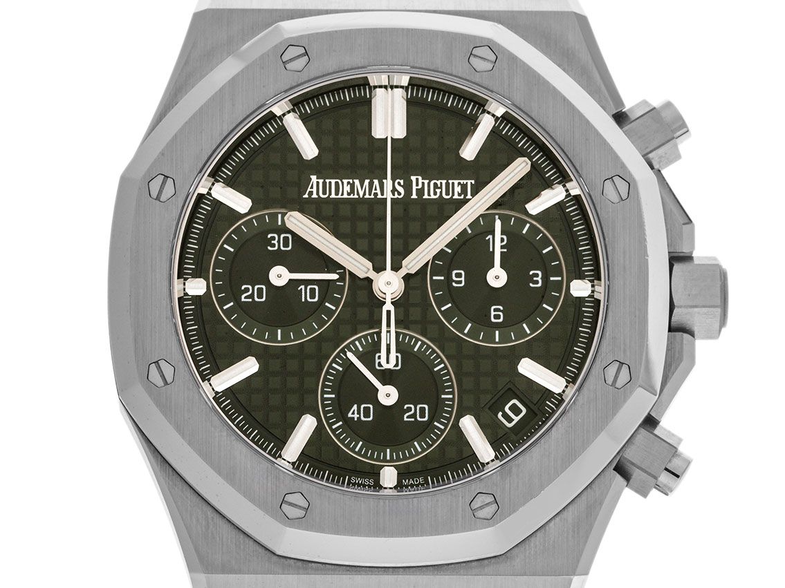 Audemars Piguet Royal Oak Green Dial Ref.26240ST.OO.1320ST.08 2023 Full Set Ungetragen