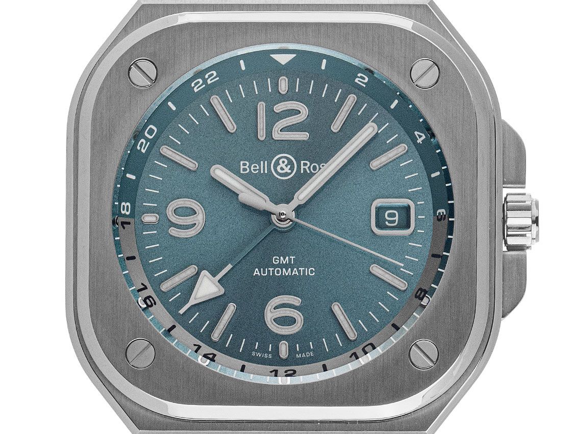 Bell & Ross BR 05 GMT Sky Blue Ref.BR05G-PB-ST-SST 2024 Full Set Neu