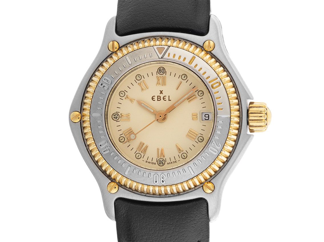 Ebel Discovery Date Ref.183912 1990 Box&Beschreibung wie Neu Vintage