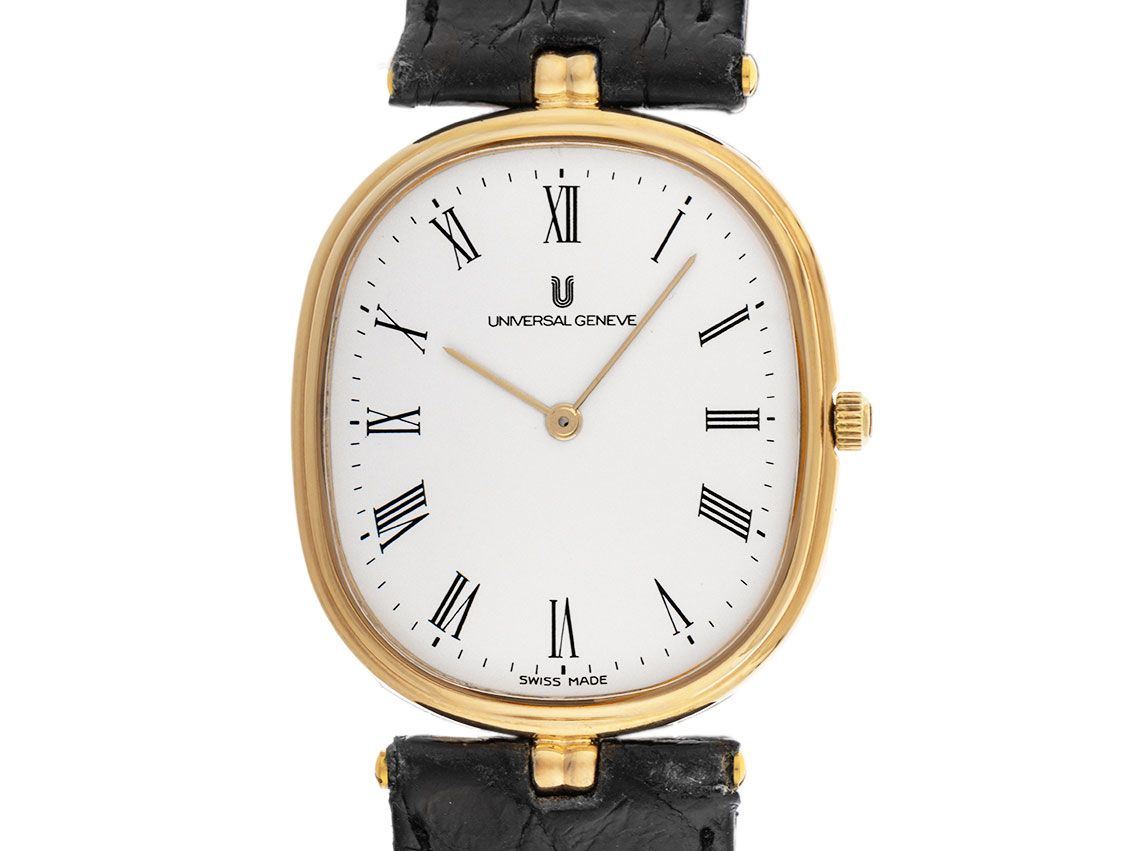 Universal Geneve Ellipse Ultra Slim Ref.533.112 1982 orig. Box sehr Gut Vintage