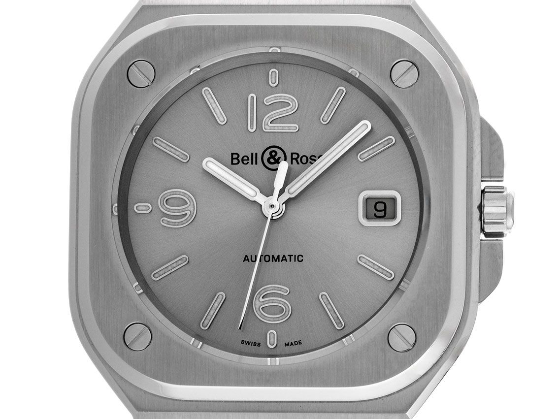 Bell & Ross BR 05 Grey Steel Ref.BR05A-GR-ST/SRB 2024 Full Set Neu