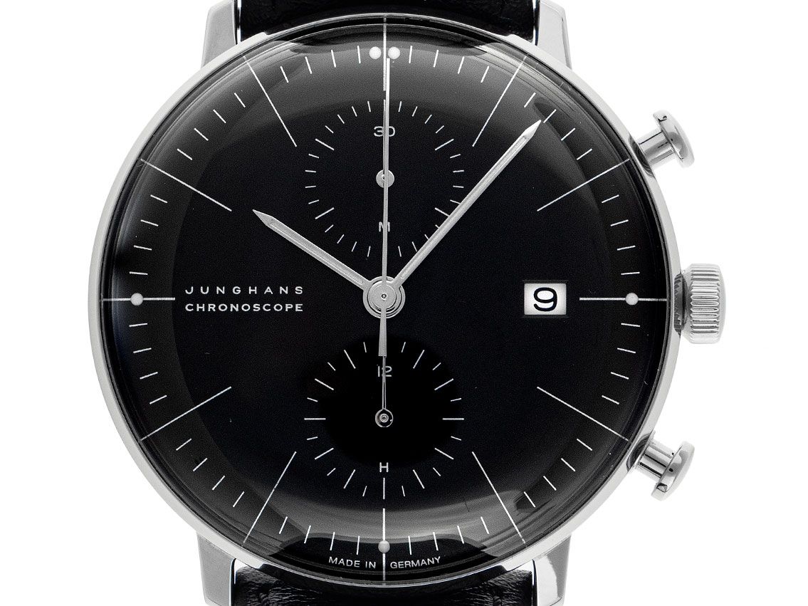 Junghans Max Bill Chronoscope Ref.027/4601 2014 original Box sehr gut Vintage