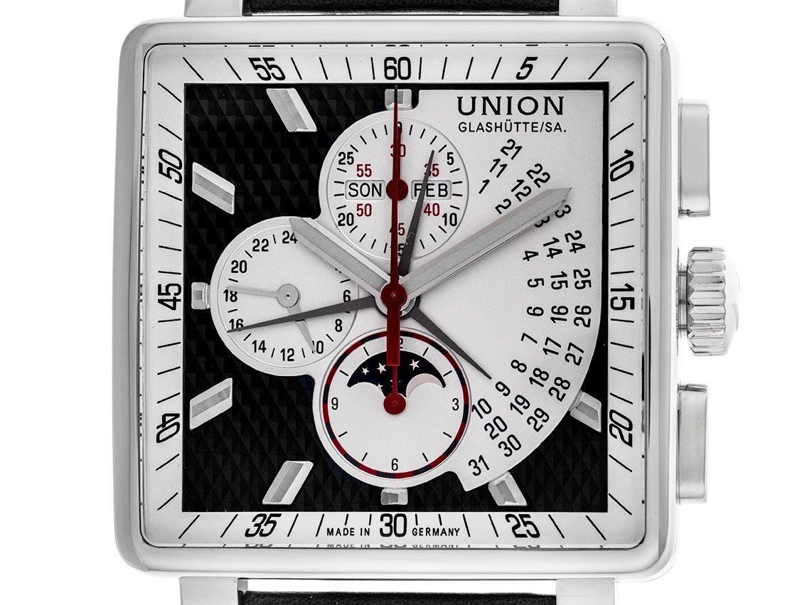 Union Glashütte Averin Mondphase Ref.D 003.525.16.05 2011 Full Set wie Neu Vintage