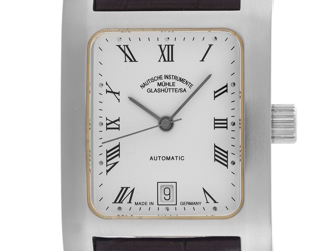 Mühle Glashütte Quadro Automatic II Ref.M1-22-11/3CB 2004 Full Set wie Neu Vintage