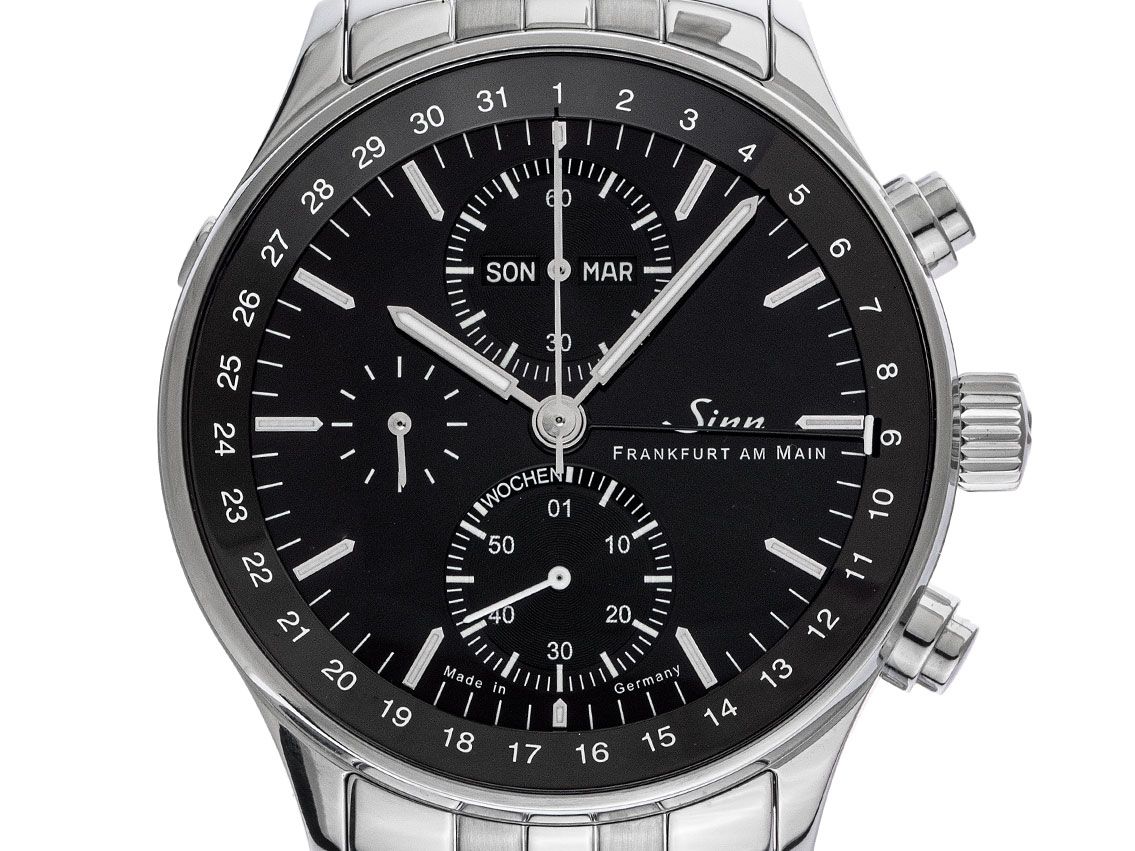 Sinn Frankfurter Finanzplatzuhr Ref.6052.010 2022 Full Set wie Neu