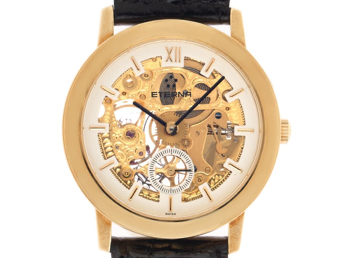 Eterna 1856 Skeleton Ref.7856 1991 original Box wie Neu Vintage