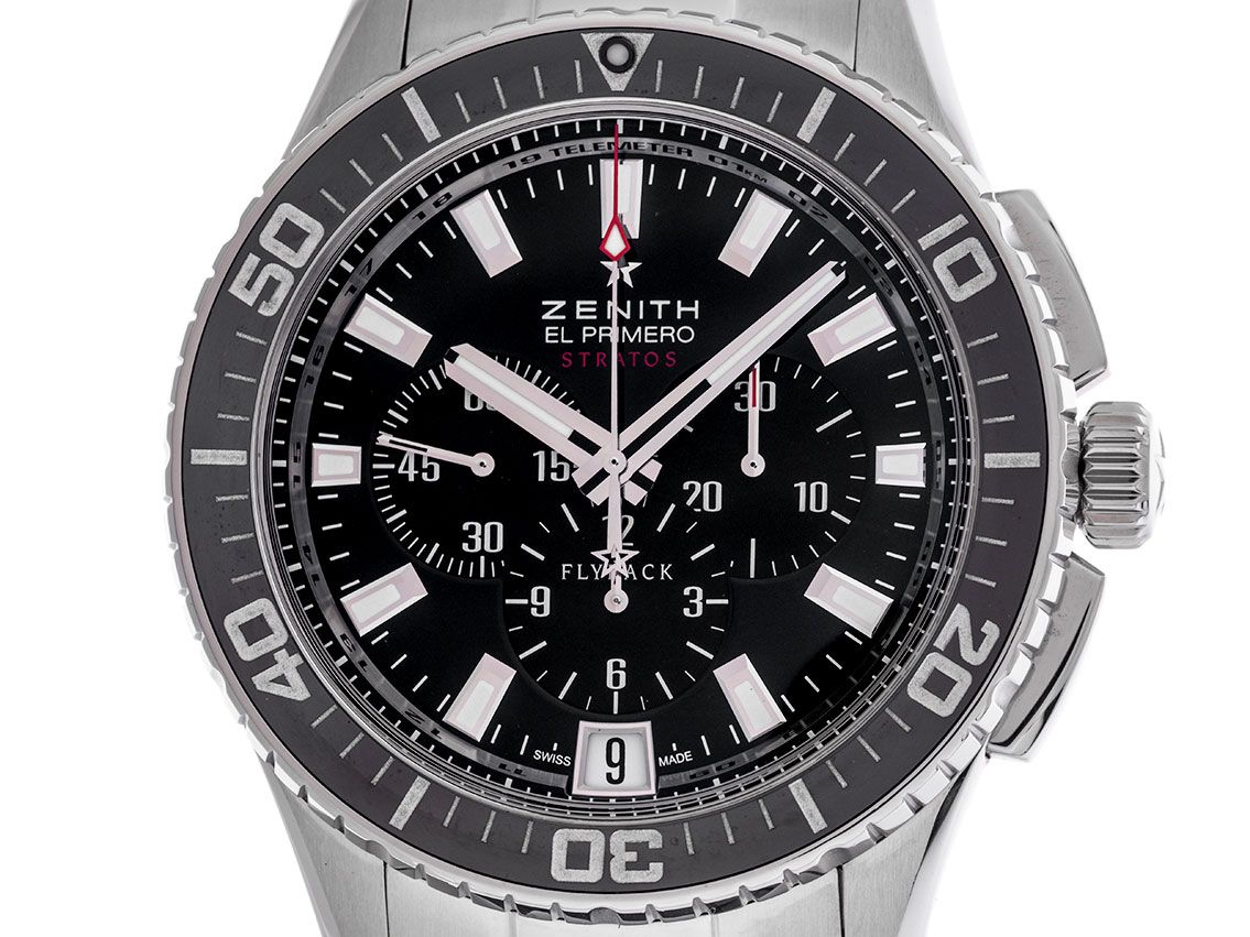 Zenith El Primero Stratos Flyback Ref.03.2060.405/21.R515 2014 Full Set wie Neu Vintage
