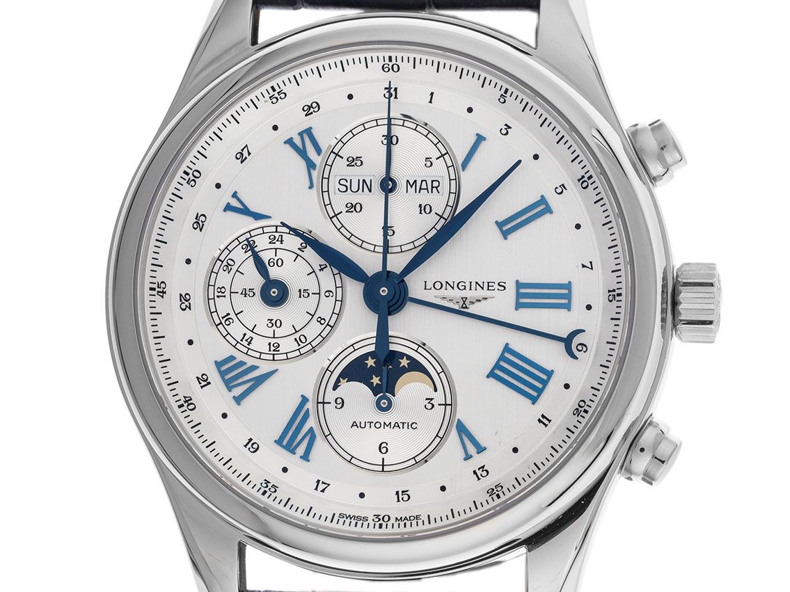 Longines Master Collection Chronograph Mondphase Ref.L2.773.4.71.2 2025 Full Set Ungetragen