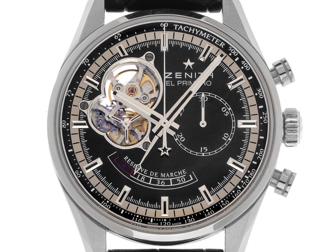Zenith El Primero Chronomaster Power Reserve open Heart Ref.03.2080.4021/21.C496 2015 Full Set wie Neu Vintage