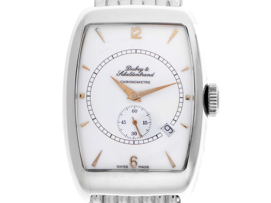 Dubey & Schaldenbrand Aerodyn Chronometer Tonneau 2000 Box sehr Gut Vintage