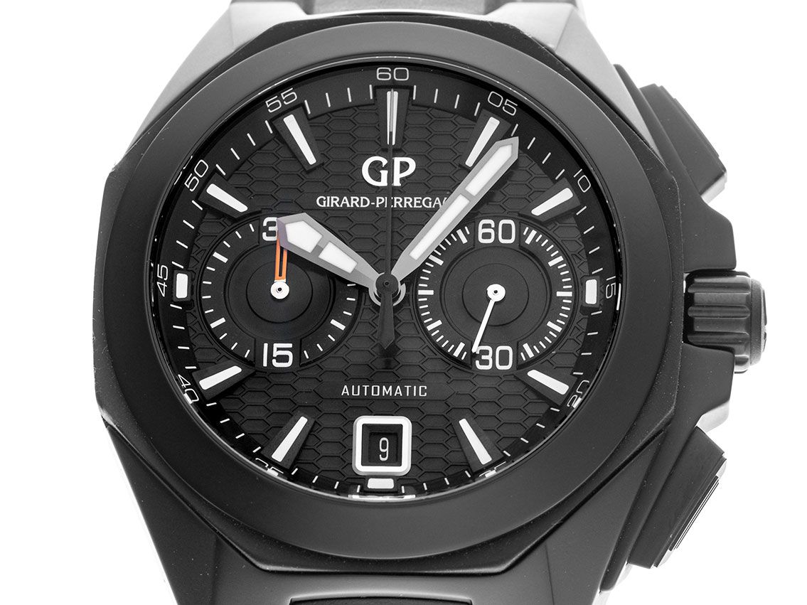 Girard Perregaux Chrono Hawk Céramique Ref.49970-32-631-FK6A 2018 Box&Beschreibung sehr gut Vintage