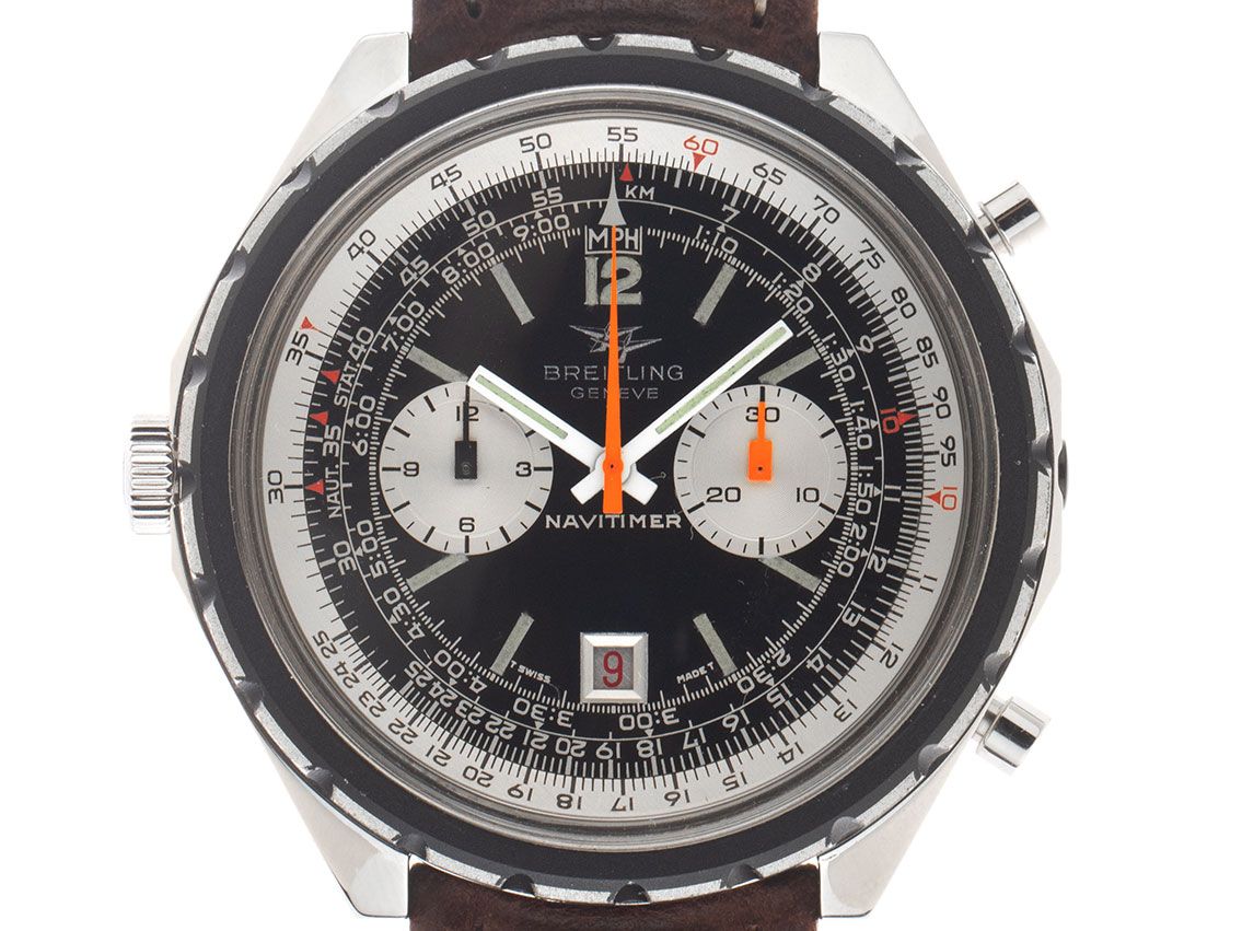Breitling Navitimer Chrono Matic Ref.1806 Bj.1975 original Box original Unpoliert Vintage