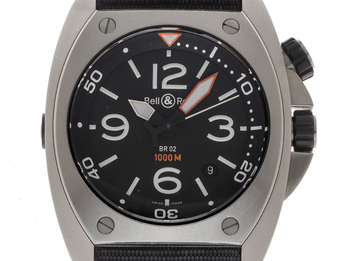 Bell & Ross BR02 Ref.BR02-Steel Bj.2009 Full Set sehr gut Vintage