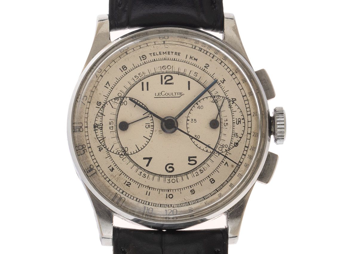 LeCoultre Chronograph Ref.22320 Bj.1940 original unpoliert Vintage