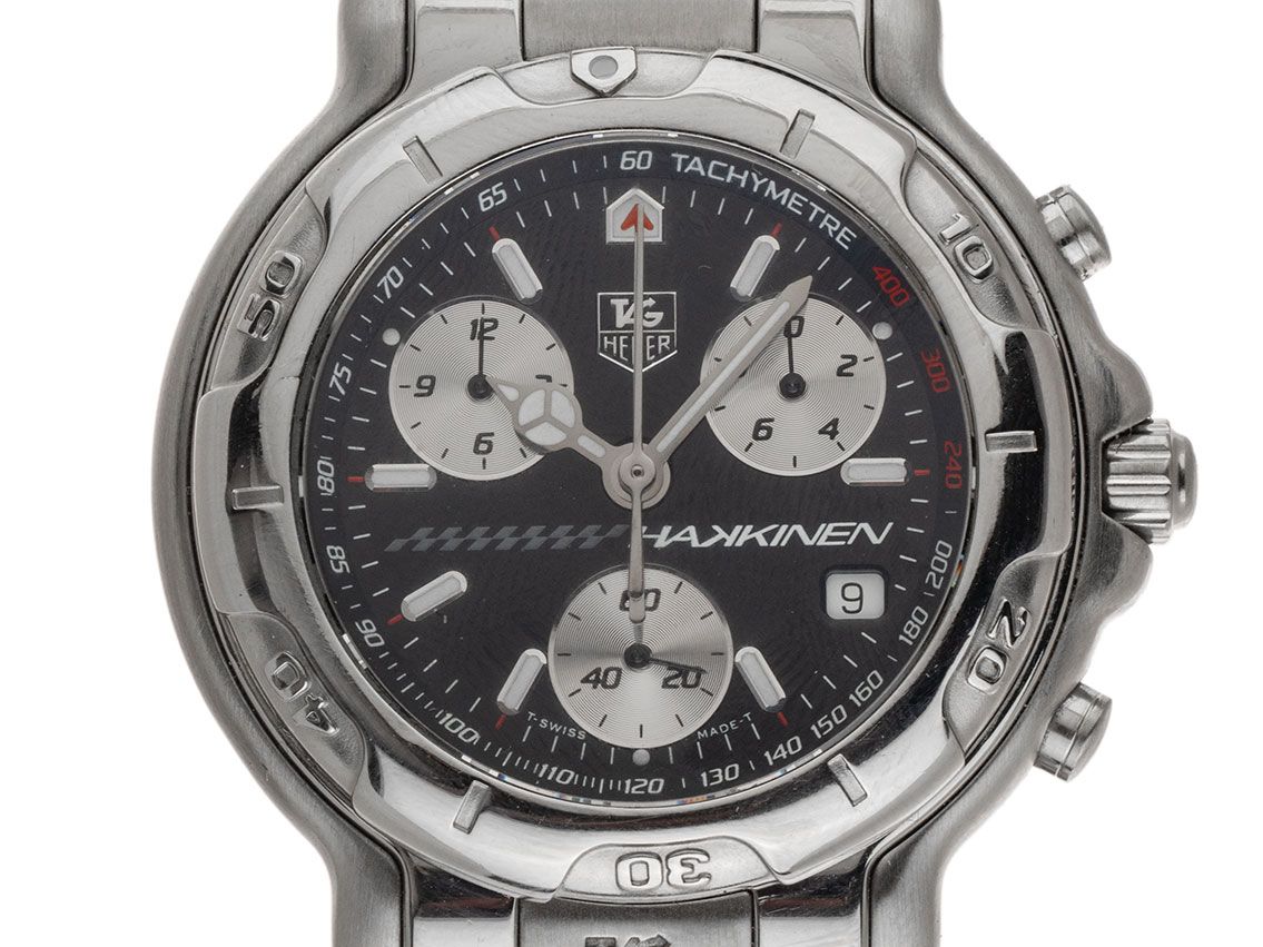 Tag Heuer 6000 Mika Häkkinen CH1114 1998 original Box original Vintage Unpoliert