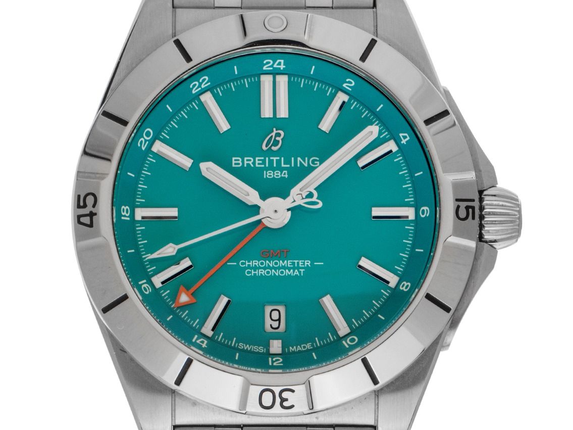 Breitling Chronomat Automatic GMT 40 NFL Miami Dolphins Edition Ref.A32398B11L1A1 2026 Full Set Ungetragen 