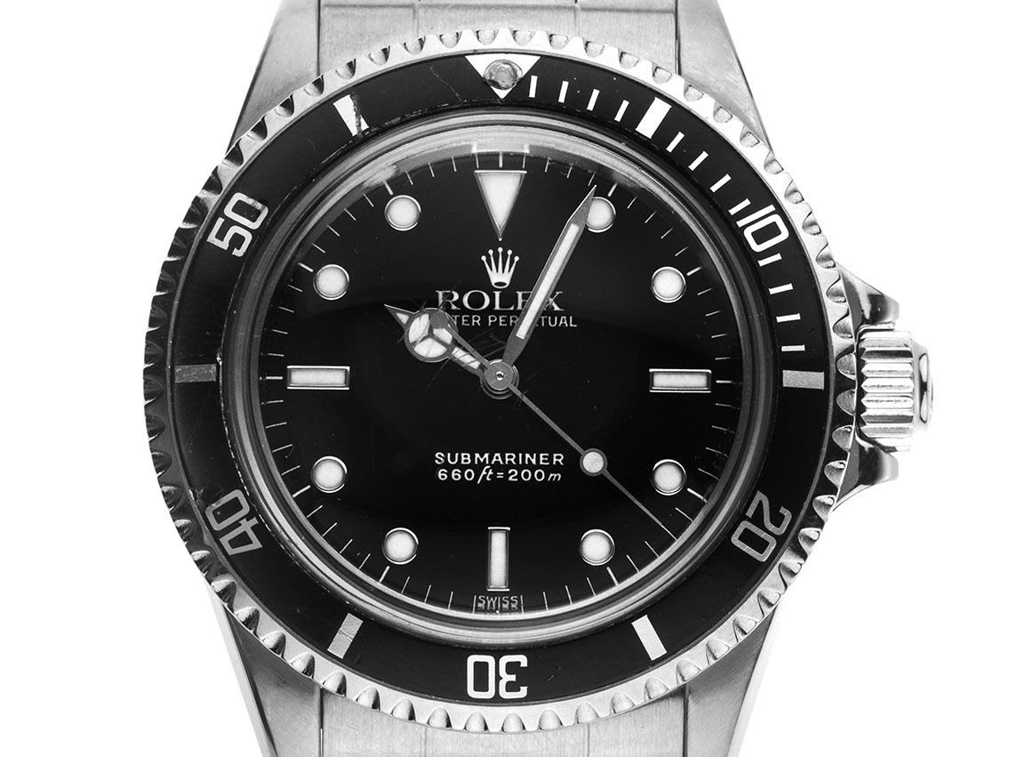 Rolex Submariner No Date Bubble Ref.5513 1965 Box&Beschreibung Original Vintage Unpoliert