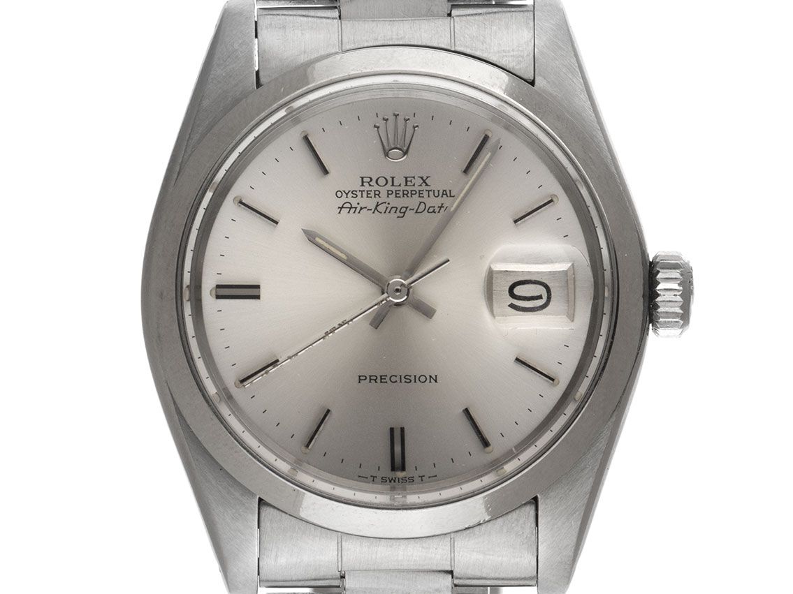 Rolex Oyster Perpetual Air King Date Precision Ref.5500 Bj.1978 Full Set sehr gut Vintage 