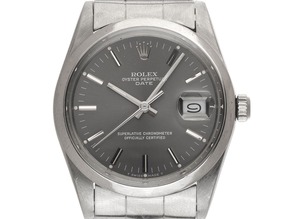 Rolex Oyster Perpetual Date open 6/9 Ref.15000 1987 Box&Beschreibung Original Vintage Unpoliert