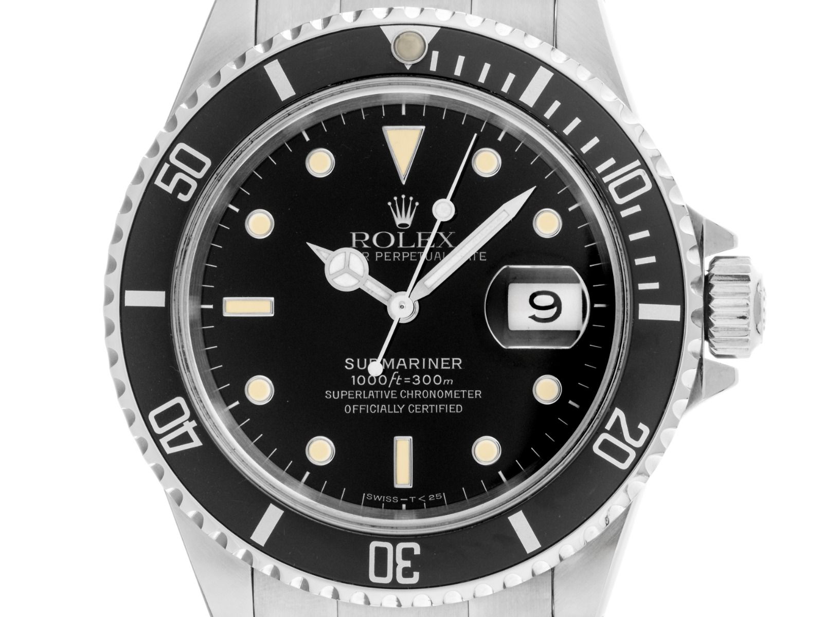 Rolex Submariner Date Ref.16610 1991 Box&Beschreibung Original Vintage Unpoliert