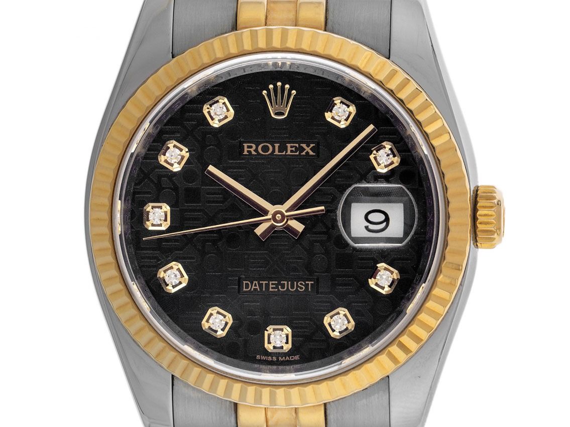 Rolex Datejust Jubilee Diamanten Ref.116233 Bj.2017 Full Set sehr gut Vintage