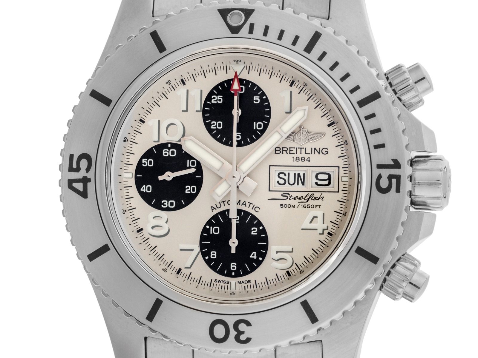 Breitling Superocean Steelfish Ref.A13341C3.G782 Bj.2019 Full Set sehr gut Vintage 