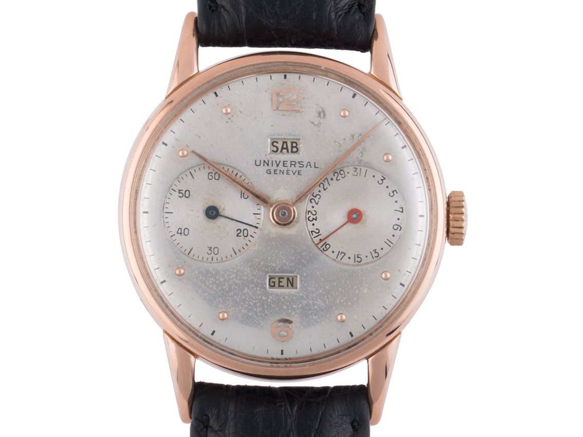 Universal Geneve Triple Date Ref.11307 1950 sehr gut Vintage 