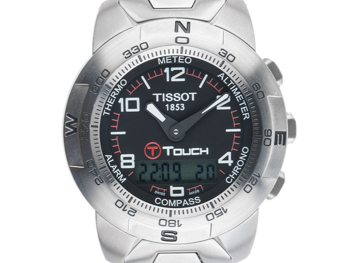 Tissot T-Touch Titan Quarz Chronograph Armband Titan 42mm Vintage Bj.2007 Box&Pap. mit Zertifikat über 795,-€