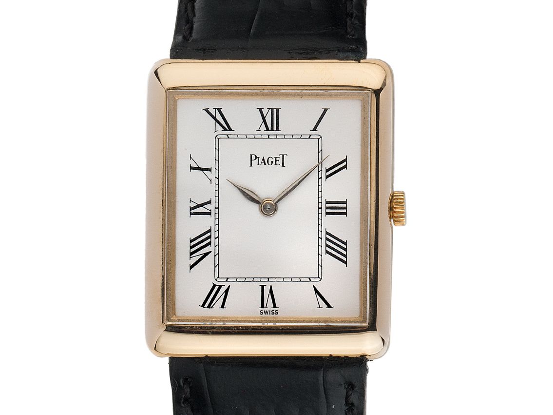 Piaget Classic Lady Dresswatch 18kt Gelbgold Handaufzug 28x23mm Ref.9150 Vintage Bj.1975 Box&Pap. wie Neu mit Zertifikat über 11.500,-€