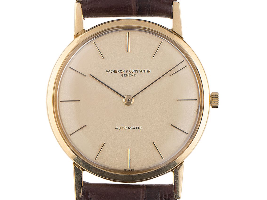 Vacheron Constantin Ultraflach 18kt Gelbgold Automatik 34mm Ref.5894 Vintage Bj.1964 wie Neu mit Zerifikat über 23.500,-€