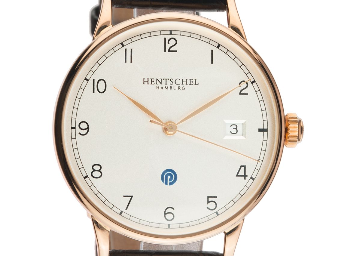 Hentschel MLP Jubiläumsuhr 18kt Roségold Automatik Armband Leder 36mm Bj.2015 Box&Pap Full Set wie Neu mit Zertifikat über 4.800,-€