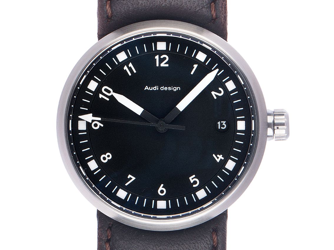 Audi Design by Sinn Circle Stahl Automatik Armband Leder 36mm Ref.9901.040 Vintage Bj.2006 Box&Pap. Full Set wie Neu mit Zertifikat über 1.500,-€
