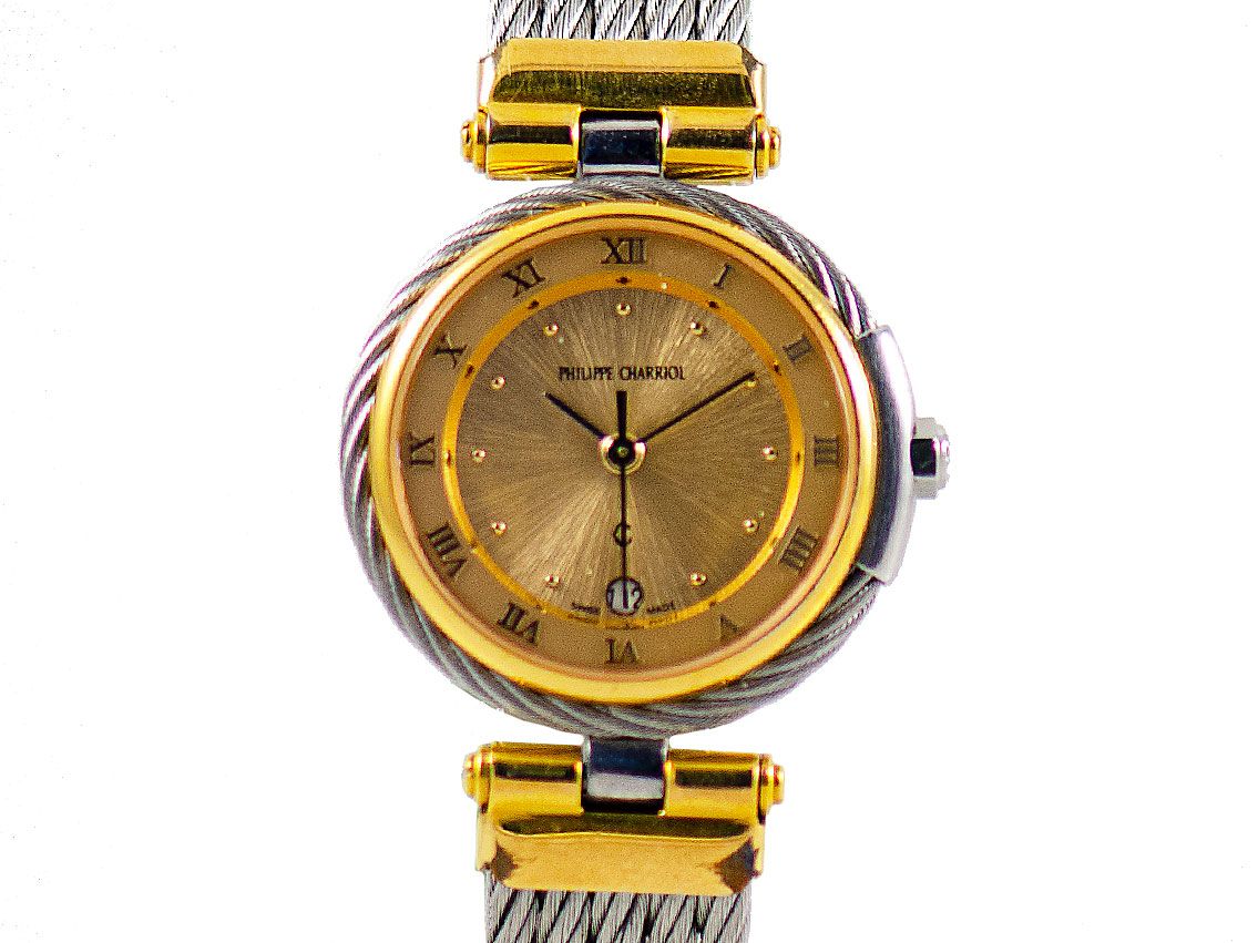 Philippe Charriol Christopher Columbus Stahl Quarz 27 mm mit Zertifikat über 780,-€