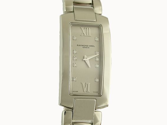 Raymond Weil Edelstahl Diamond 37x19mm Neu