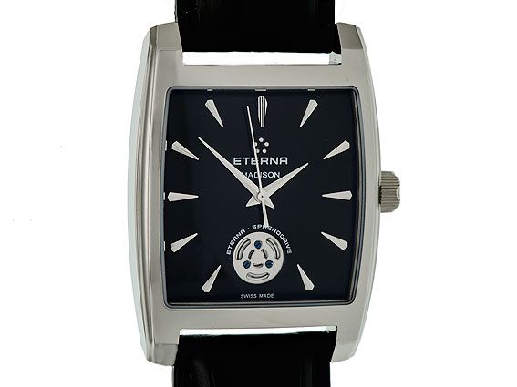 Eterna Madison Tree-Hands Spherodrive Stahl Handaufzug 48x35mm UVP 4.760,- Ungetragen