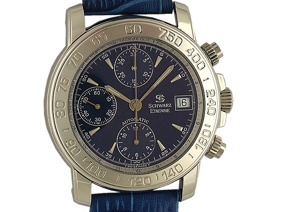 Schwarz Etienne Prestige Automatic Chronograph 39mm UVP 2.950,- wie Neu
