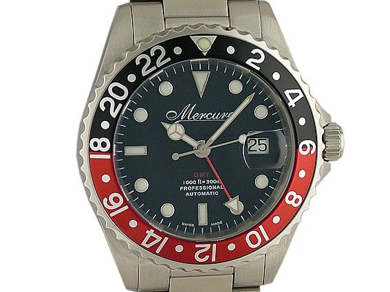 Mercure Tropic GMT Professional Automatik 42mm UVP 960,- Neu