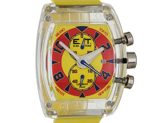 Uhrenarmband Locman Aviatore / Insel D' Elba Gummi Grau Pizazz Neu