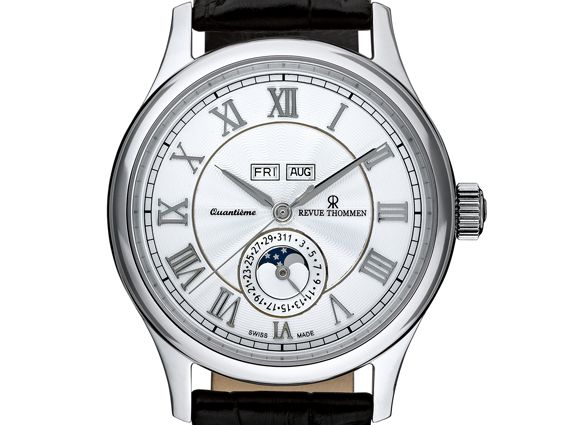 Revue Thommen Heritage Stahl Automatik Mondphase 43mm UVP 2.760,- Neu