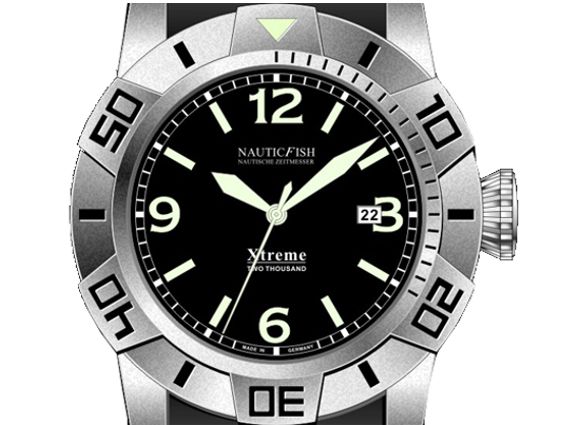 Nauticfish Xtreme 2000M Stahl Automatik Superluminova Kautschuk Kal.SW20A 45mm Neu