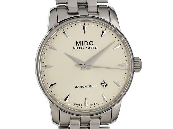 Mido Baroncelli Gent II Stahl Automatik 38mm Ref. M 8600.4141 Box&Pap.