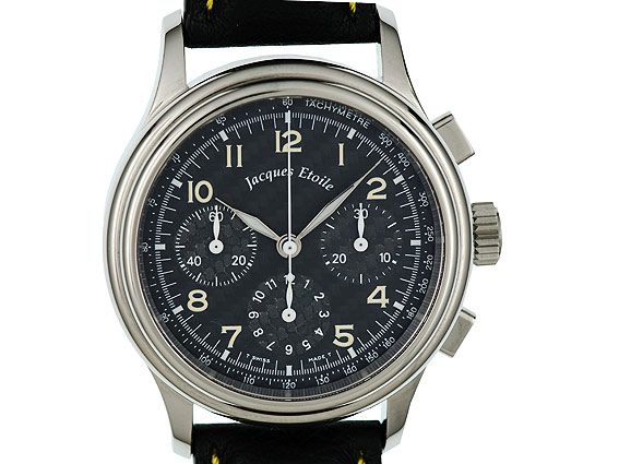 Jacques Etoile Tricompax Carbon Chronograph Stahl Automatik 42mm UVP 2.750,- Neu