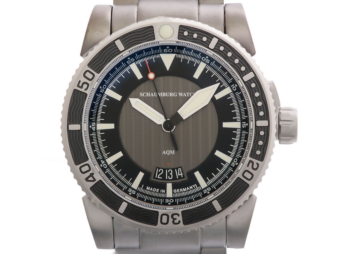 Schaumburg Watch AQM 4 3D Stahl Automatik 45 mm Box&Pap. Full Set Neu mit Zertifikat über 1.190,-€