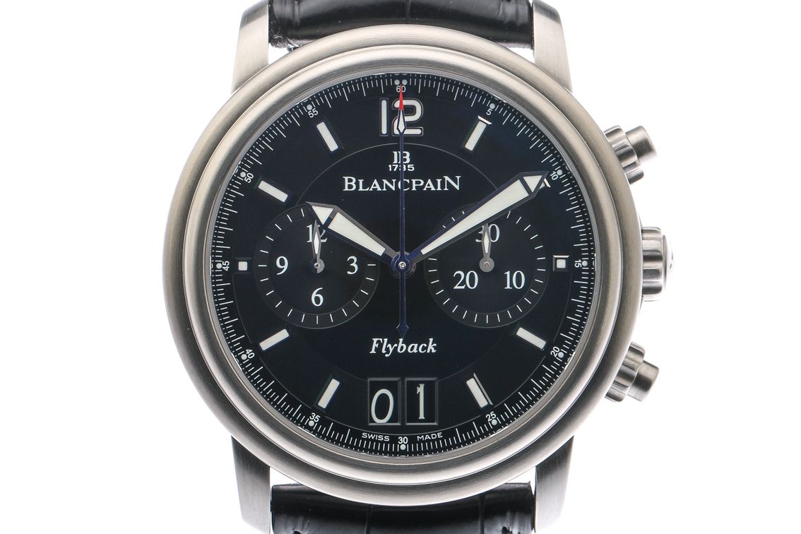 Blancpain L man Grande Date Flyback Chronograph Stahl Automatik