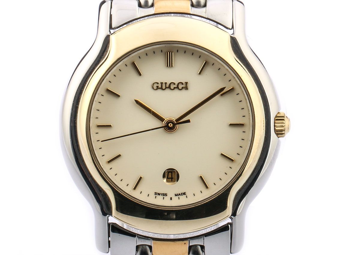 Gucci Classic Date Stahl Gelbgold 30mm