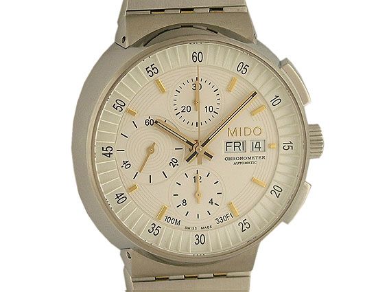 Mido All Dial Chronometer Chronograph Stahl/Gelbgold 43mm UVP 1840.-